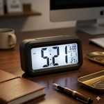product_image_name-Lcd-Smart Modern LED Digital Mirror Alarm Clock – Temperature Display, Snooze & Night Mode - Black-1