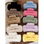 product_image_name-Generic-Fluffy Fur Hair Claw Clip -3