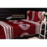 3pc  soft bedcovers  1 bedcover  2 pillow cases  6X6