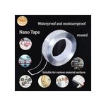 product_image_name-Generic-Double Sided Nano Magic Tape, Clear, 1M, Strong Adhesive, Waterproof, Removable, No Damage-3