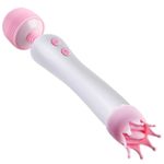 product_image_name-Generic-Licking & Sucking Nipple & Clitoral Tongue G Spot Stimulator Dildo Vibrator For Women- Pink-7