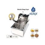 product_image_name-Nunix-Stainless Steel Deep Fryer. 6 Liter Single Deep Fryer. 2500W.-2