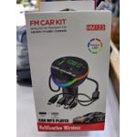product_image_name-Generic-Car MP3 Player and Wireless FM Transmitter with TF Card Slot, 3.1A USB Fast Charger, and Rainbow LED Display-1
