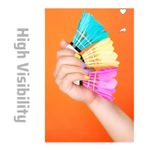 product_image_name-Generic-3pcs Coloured Feather Badminton Shuttlecocks (Multicolour) - Professional Pack of 3 Shuttle Cock-3