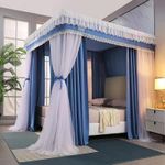 classic Canopy 4 stand  Decorated with a high quality bed curtain 