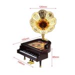 product_image_name-Generic-Vintage Style Piano Music Box with Phonograph Horn Decorative Tabletop Ornament-4