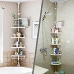 product_image_name-Generic-Bathroom Adjustable 4-Tier Corner Shelf 17kg Load, 320cm Height – Space-Saving Organiser-2