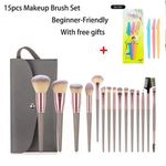 product_image_name-Generic-15pcs Naked Professional Loose Powder Complete Makeup Brush Set-1