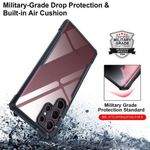 product_image_name-Generic-Xundd Amour Case For Samsung Galaxy S24 Ultra With Integrated Camera Cover, (Military Grade Drop Tested) Slim Clear Back With Shockproof Soft TPU Bumper-2