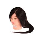 Dummy head doll with hair for hairdressing doll model