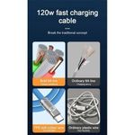 product_image_name-Generic-Sokany 6A 120W USB To TYPE-C Charge Fast Cable 200CM-4