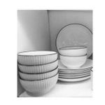 product_image_name-Generic-Pack Of 12 Dinner Set Of 6 Ceramic Bowls And 6 Dinner Plates-2