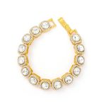 product_image_name-CALLIARA-Luxury Full Diamond Square Bracelet Men's High-End Gold Cuban Chain Minimalist Versatile Jewelry-5