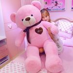 product_image_name-Generic-Giant pink Teddy Bear Plush Toy – Soft & Cuddly-2