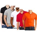 Short Sleeve Polo Shirt - 5 Piece Pack - Multicolor