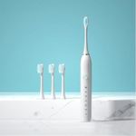 product_image_name-Generic-Sonic Electric Tooth Brush With 4 Replaceable Heads-2