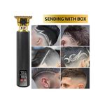 product_image_name-Generic-Shaving machine rechargable hair clipper cordless beard trimmer electric shaving machine with led display (black)-2