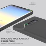 product_image_name-Generic-Note8 Phone Case,Soft Anti-Scratch Liquid Silicone Cases With Microfiber Liner Cover For Samsung Note 8-Black-2