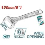 product_image_name-TOTAL-THT101063 Adjustable wrench Length:150mm(6")-1
