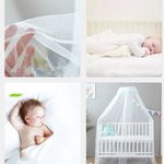 product_image_name-Generic-Baby Bed Mosquito Net With A Height Adjustable Stand-White-2