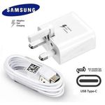 Samsung ORIGINAL 15W Galaxy TYPE C FAST Charger FOR Note 10 Plus And Lite / S20 / S20+ / S20 Ultra / S10 Lite / S10 / S10 Plus /S10e / S8 / S8 Plus / S8 Active / S9 / S9 Plus / Note 8 / Note 9/ A30 / A50 / A70 / LG G7 G8 ThinQ / Motorola All Android USB Type C