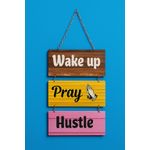 product_image_name-Ge-New Stock 3pcs boared WAKEUP + PRAY + HUSTLE Decorative letters Home docration. bnb unit decoration. decorate your home. decorate your living room . your home . decors . home drcors -1