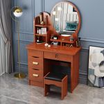 product_image_name-Generic-Space Saving Modern Furniture Portable Dressing Table/ Dressing Mirror Table with a Stool-2