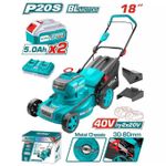 product_image_name-TOTAL-TLMLI20186 Cordless lawn mower 18" Voltage: 40V(20V+20V-1