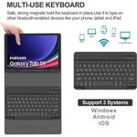 product_image_name-Generic-Detachable Wireless Bluetooth Keyboard Slim Folio Smart Cover with S Pen Holder for Galaxy Tab S9 11 Inch-2