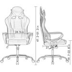 product_image_name-Office Supply-High Back Gaming Chair With Lumbar Support & Headrest-3