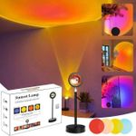 product_image_name-Generic-Sunset Lamp with LED Projection for Bedroom & Aesthetic Decor-1