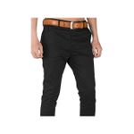 product_image_name-Fashion-Mens Soft Khaki Men's Trouser Slim Fit Khaki Pants - Black-2