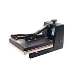 Combo 38×38cm Clamshell Heat Press Machine – Flat-Bed Sublimation Transfer Printer for T-Shirts & Garments – Digital Temperature & Timer Control