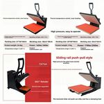 product_image_name-Generic-38*38cm Flatbed Heat Press Transfer Sublimation T-shirt Printing Machine-4