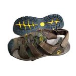 product_image_name-Fashion-Elegant Brown Pure Leather Open Shoes.-2