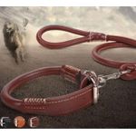 product_image_name-Generic-Easy Grip Rolled PU Leather Dog Collar & Leash Set – Adjustable-1