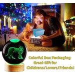 product_image_name-Generic-3D Crystal Ball LED Night Lamp Lion Design USB Light-2