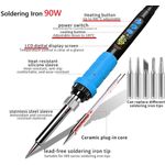 product_image_name-Generic-220V 90W Constant Temperature Electric Soldering Iron Kits, Soldering Gun Add Soldering Wire-3