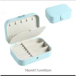 Portable PU Leather Travel Case, 2-Layer Organizer