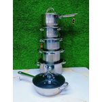 12-Piece Stainless Steel Cookware Set – Mirror Finish