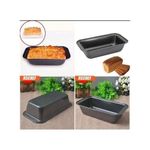 product_image_name-Generic-Rectangle Non-stick Bread Cake/Baking Mold Loaf Tin Black-3