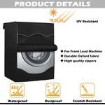 product_image_name-Generic- Waterproof/Scratch Resistant /Dustproof/Sunproof Front Load Washing Machine Cover-Black-2