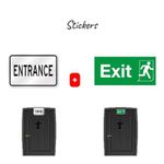 product_image_name-Generic-Entrance & Exit Self-Adhesive Sign Stickers-4