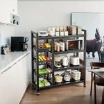 product_image_name-Generic-Hot Sale Multifunctional Strong Metallic Kitchen Rack With Movable & Lockable Wheels.-5