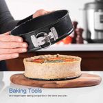 product_image_name-Generic-3pcs Non-Stick Springform Cake Pan Set - Round Baking Tins-2