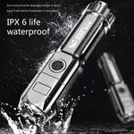 product_image_name-Generic-Super Bright Flashlight, Zoomable Torch, Outdoor Portable & Household Flashlight, USB Rechargeable Mini Flashlight-5