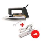 Phillips 66  Philips Dry Iron Box Non-Stick Sole Plate Efficient Iron Box AND Free Extension Cable