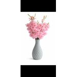 Artificial Table Flower with Hard Plastic Vase
