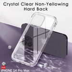 product_image_name-Generic-Hard-Back Soft-Sides Non-yellowing Crystal Clear Back Case Cover for iPhone 14 Pro Max-2