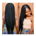 Closure braided wig 
